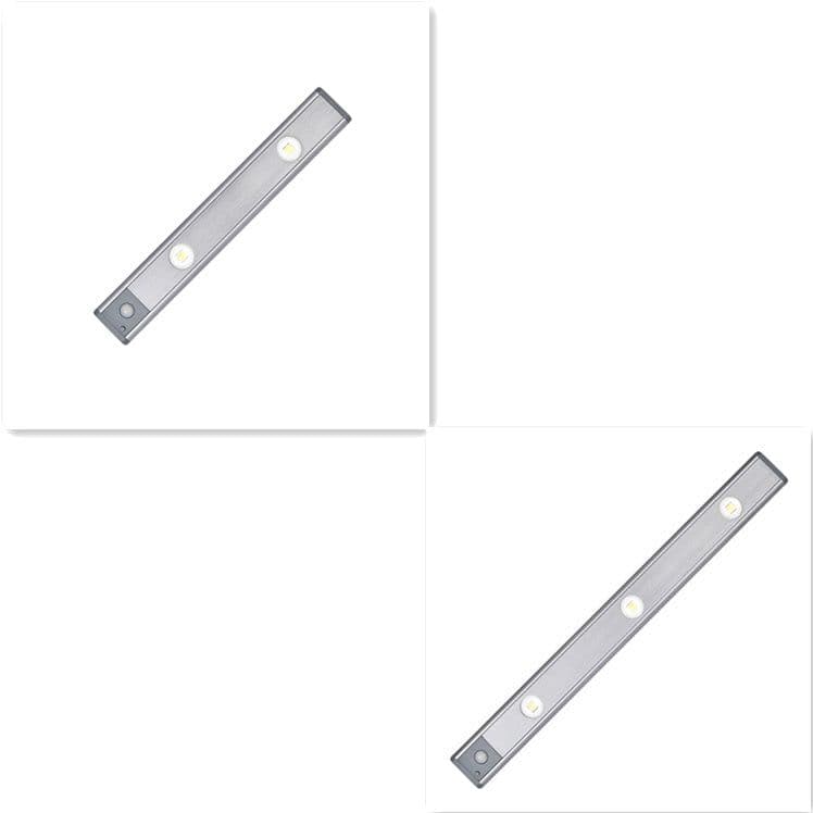 image-Motion Sensor Lamp Under The Cabinet Dimmable Cabinet Lamp Rechargeable Magnetic Suction Installation Kitchen Night Light Wardrobe Lamp