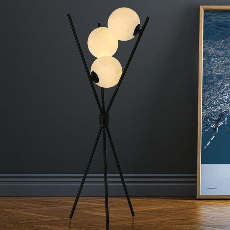 image-Moon Three-body Floor Lamp - Modern Minimalist Design Style