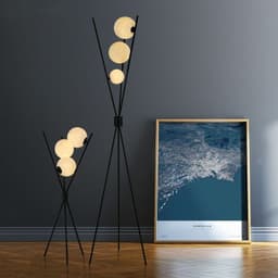image-Moon Three-body Floor Lamp - Modern Minimalist Design Style