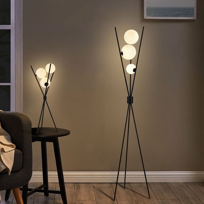 image-Moon Three-body Floor Lamp - Modern Minimalist Design Style