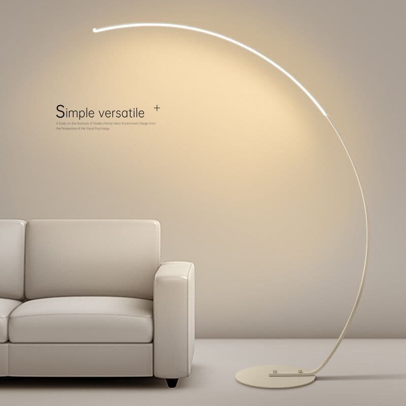image-Minimalist Modern Floor Lamp - Black And White Optional