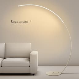 image-Minimalist Modern Floor Lamp - Black And White Optional