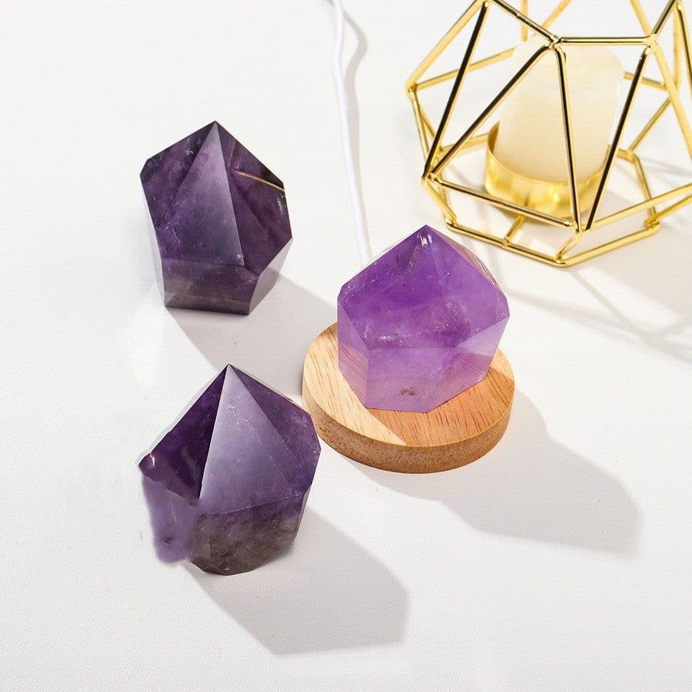 image-Natural Crystal Cake Tower Night Light
