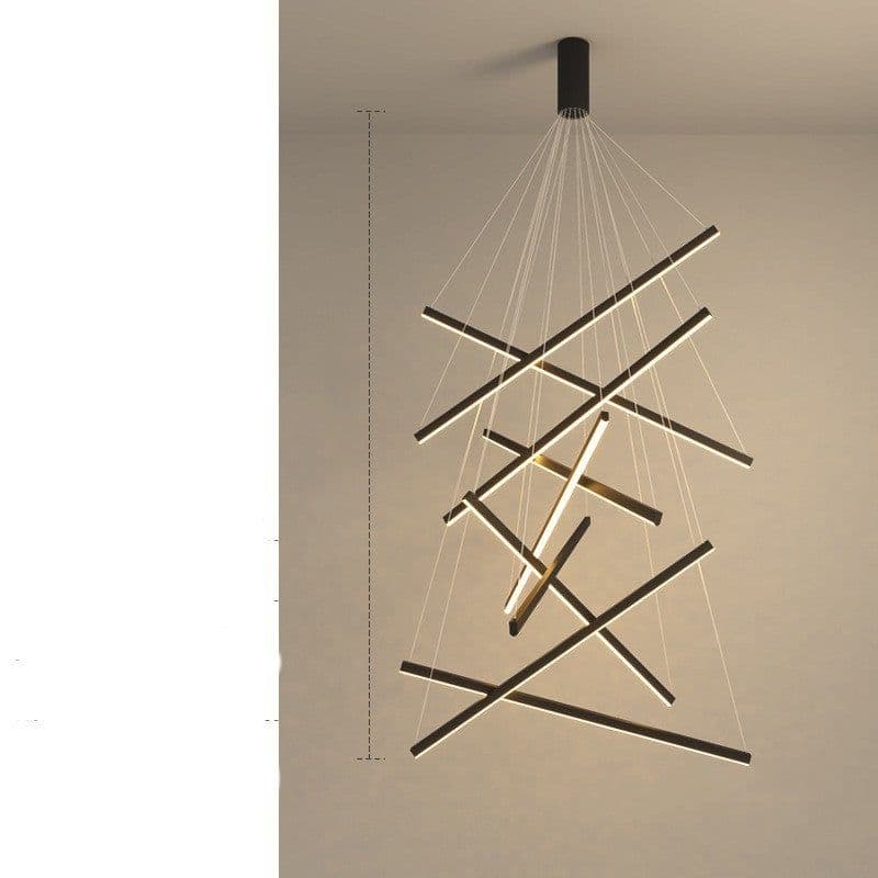 image-Modern Simple Atmosphere Light Luxury Small Apartment Pick High School Empty Lamps Chandelier