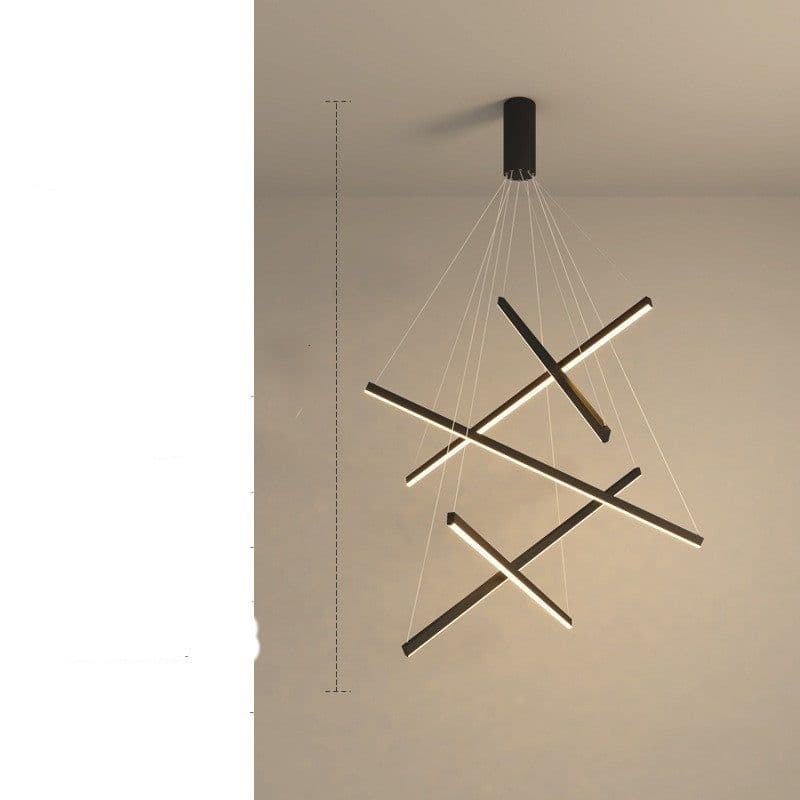 image-Modern Simple Atmosphere Light Luxury Small Apartment Pick High School Empty Lamps Chandelier