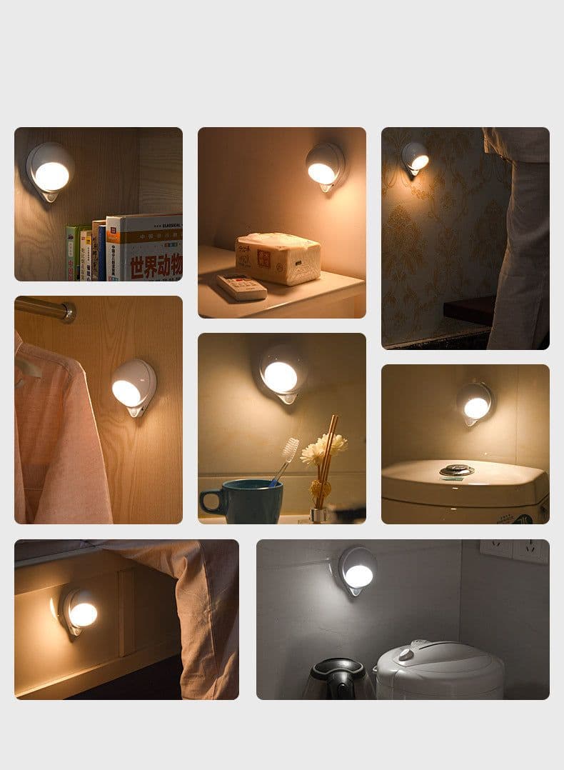 image-Wireless USB Rechargeable Body Sensor Light Home Decoration Night Light Bedroom Porch Balcony Corridor Light