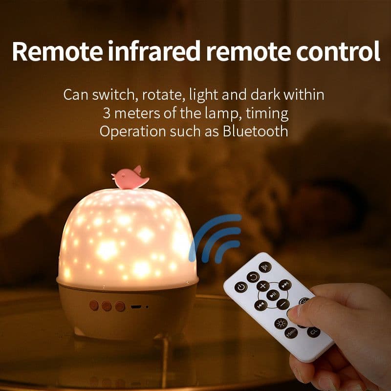 image-Projection Lamp 6 Kinds Of Projection Patterns Bluetooth Sound Lamp LED Night Lamp Indoor Atmosphere Lamp Birthday Gift
