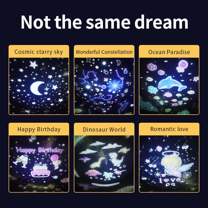 image-Projection Lamp 6 Kinds Of Projection Patterns Bluetooth Sound Lamp LED Night Lamp Indoor Atmosphere Lamp Birthday Gift