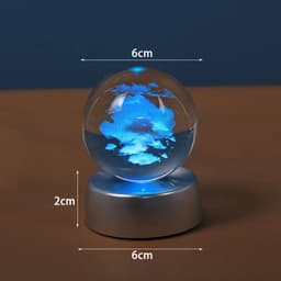 image-Starry Galaxy Series Crystal Ball Luminous 3D Carved Glass Inside