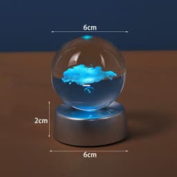 image-Starry Galaxy Series Crystal Ball Luminous 3D Carved Glass Inside