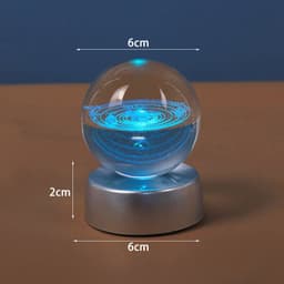 image-Starry Galaxy Series Crystal Ball Luminous 3D Carved Glass Inside