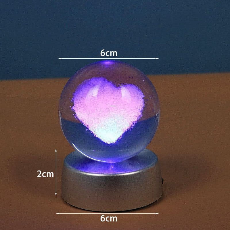 image-Starry Galaxy Series Crystal Ball Luminous 3D Carved Glass Inside