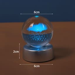 image-Starry Galaxy Series Crystal Ball Luminous 3D Carved Glass Inside