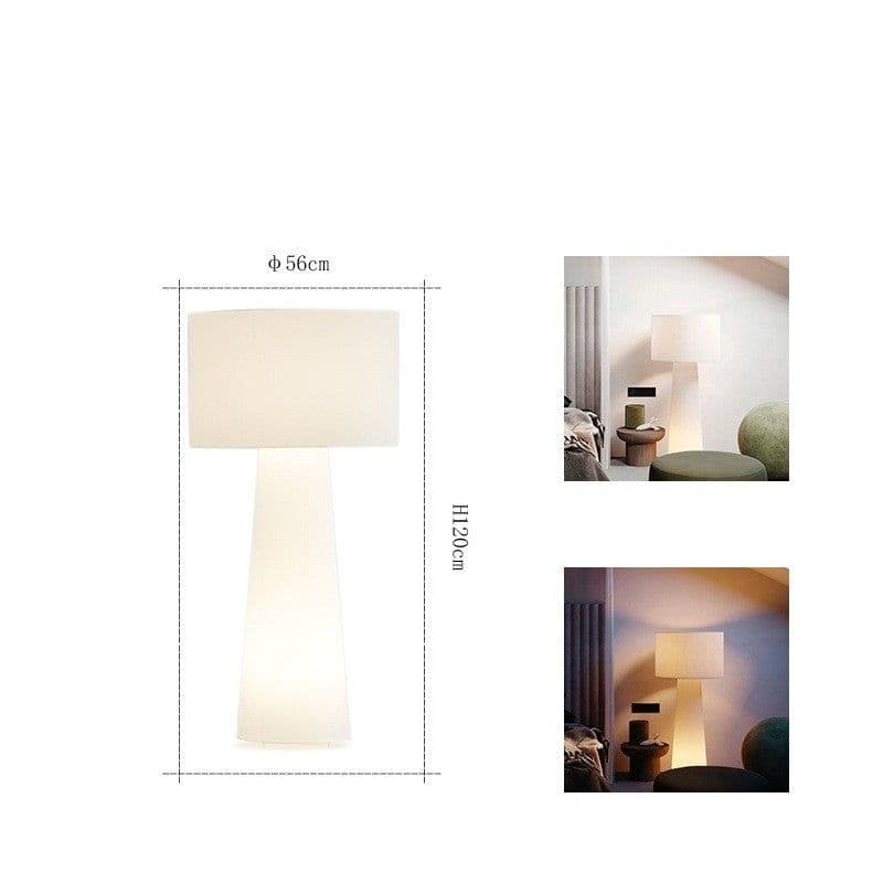 image-Floor Lamp Living Room Bedroom Study Art Large Decoration Fabric Lighting