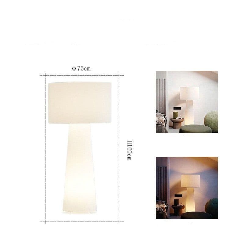 image-Floor Lamp Living Room Bedroom Study Art Large Decoration Fabric Lighting