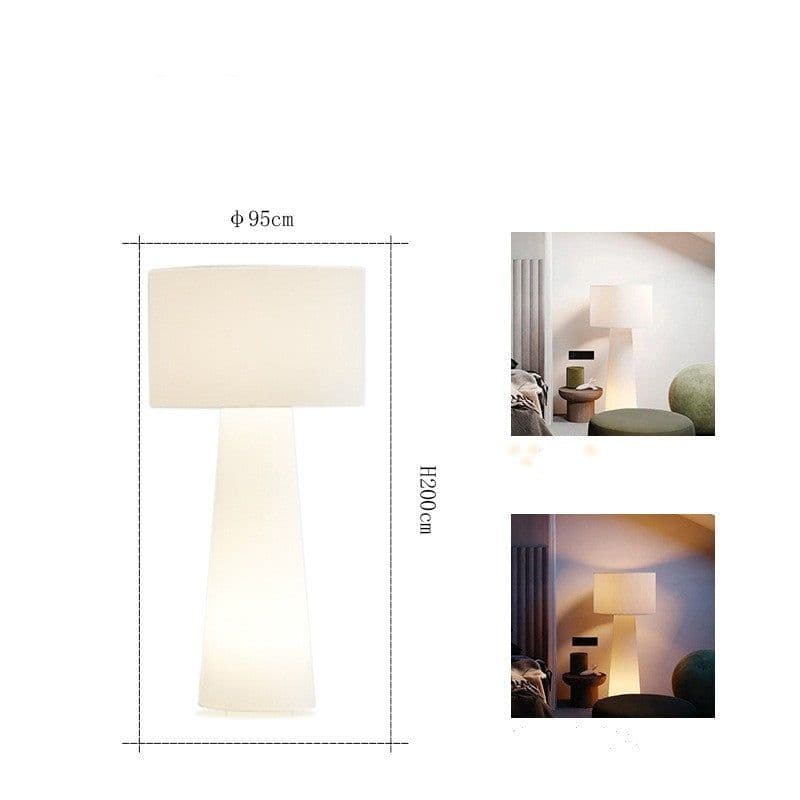 image-Floor Lamp Living Room Bedroom Study Art Large Decoration Fabric Lighting