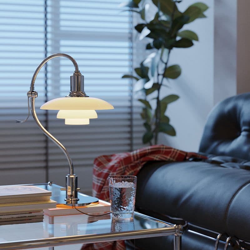 image-Bedroom Bedside Glass Decorative Floor Lamp