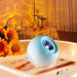image-Projector Small Night Light Rotating Water Ripple Flame Ambiance Bedroom Decor