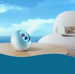 image-Projector Small Night Light Rotating Water Ripple Flame Ambiance Bedroom Decor