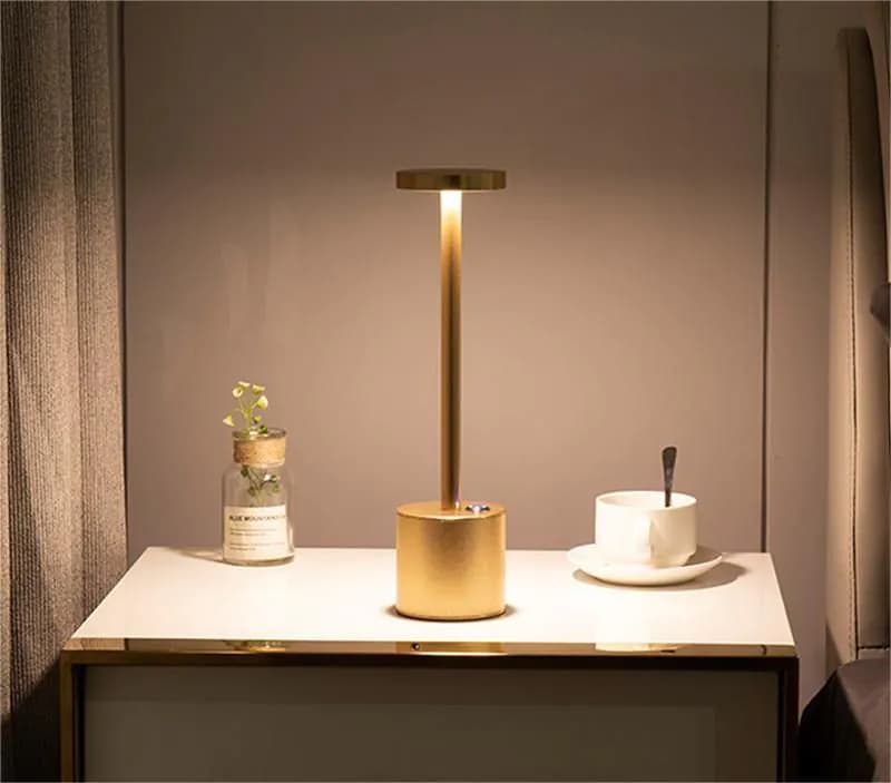 image-Cordless Rechargeable Touch Control LED Night Light Table Lamp Modern Bedside LED USB Desk Atmosphe Lamp