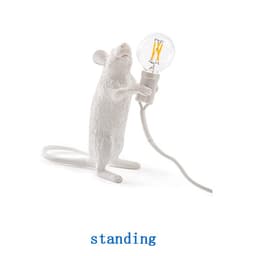 image-Creative Nordic Resin Mouse Table Lamp Desk LED Night Lights Small Mini Rat Desk Lamps