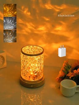 image-Rotating Water Ripple Small Night Light Bedroom Headboard Romantic Atmosphere