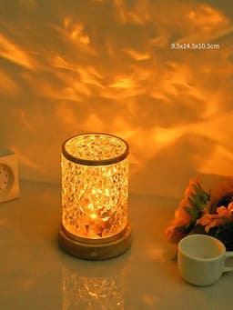 image-Rotating Water Ripple Small Night Light Bedroom Headboard Romantic Atmosphere
