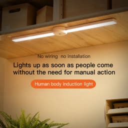 image-Intelligent Cabinet Light With Foldable Automatic Human Body Sensing Light, Clothing Cabinet Light, Wine Cabinet Light, Strip Light, Magnetic Wall Light