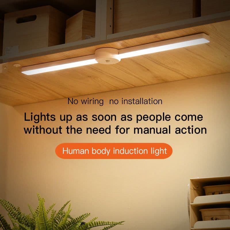 image-Intelligent Cabinet Light With Foldable Automatic Human Body Sensing Light, Clothing Cabinet Light, Wine Cabinet Light, Strip Light, Magnetic Wall Light