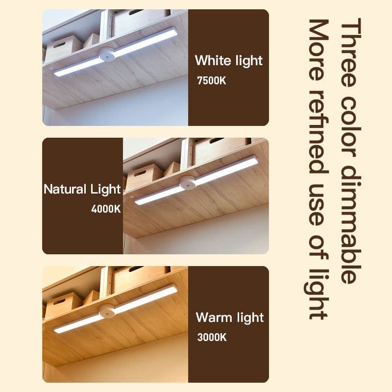 image-Intelligent Cabinet Light With Foldable Automatic Human Body Sensing Light, Clothing Cabinet Light, Wine Cabinet Light, Strip Light, Magnetic Wall Light
