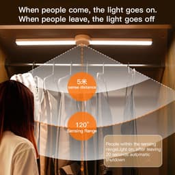 image-Intelligent Cabinet Light With Foldable Automatic Human Body Sensing Light, Clothing Cabinet Light, Wine Cabinet Light, Strip Light, Magnetic Wall Light