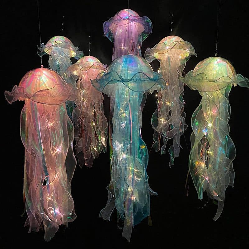 image-The Girl's Room Is Decorated With Jellyfish Lamps