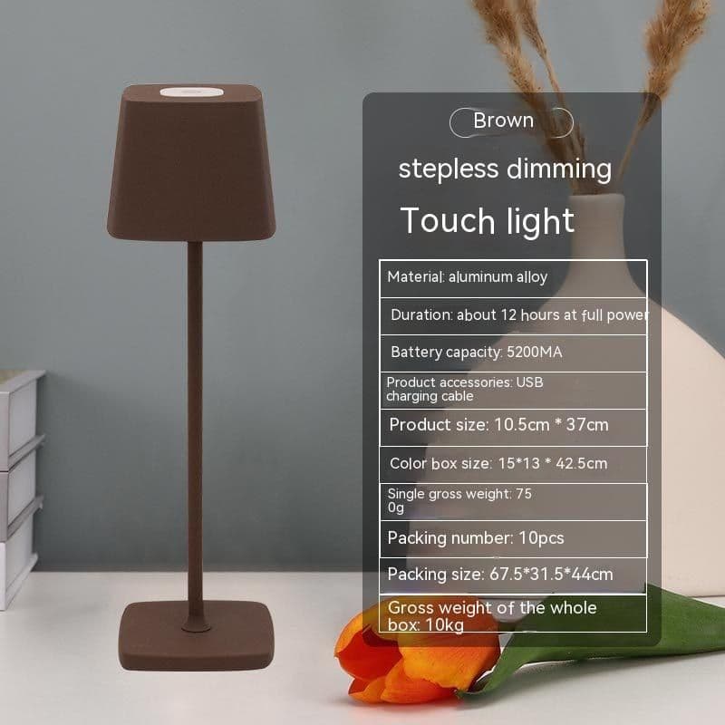 image-USB Rechargeable Desk Lamp Bedroom Touch Led Atmosphere Small Night Lamp