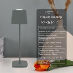 image-USB Rechargeable Desk Lamp Bedroom Touch Led Atmosphere Small Night Lamp