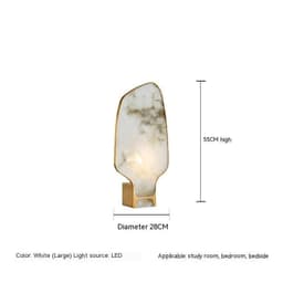 image-Marble Table Lamp New Chinese Study