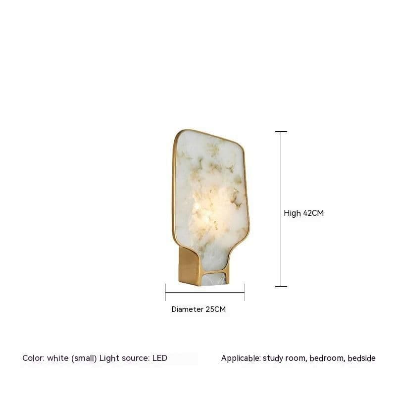 image-Marble Table Lamp New Chinese Study