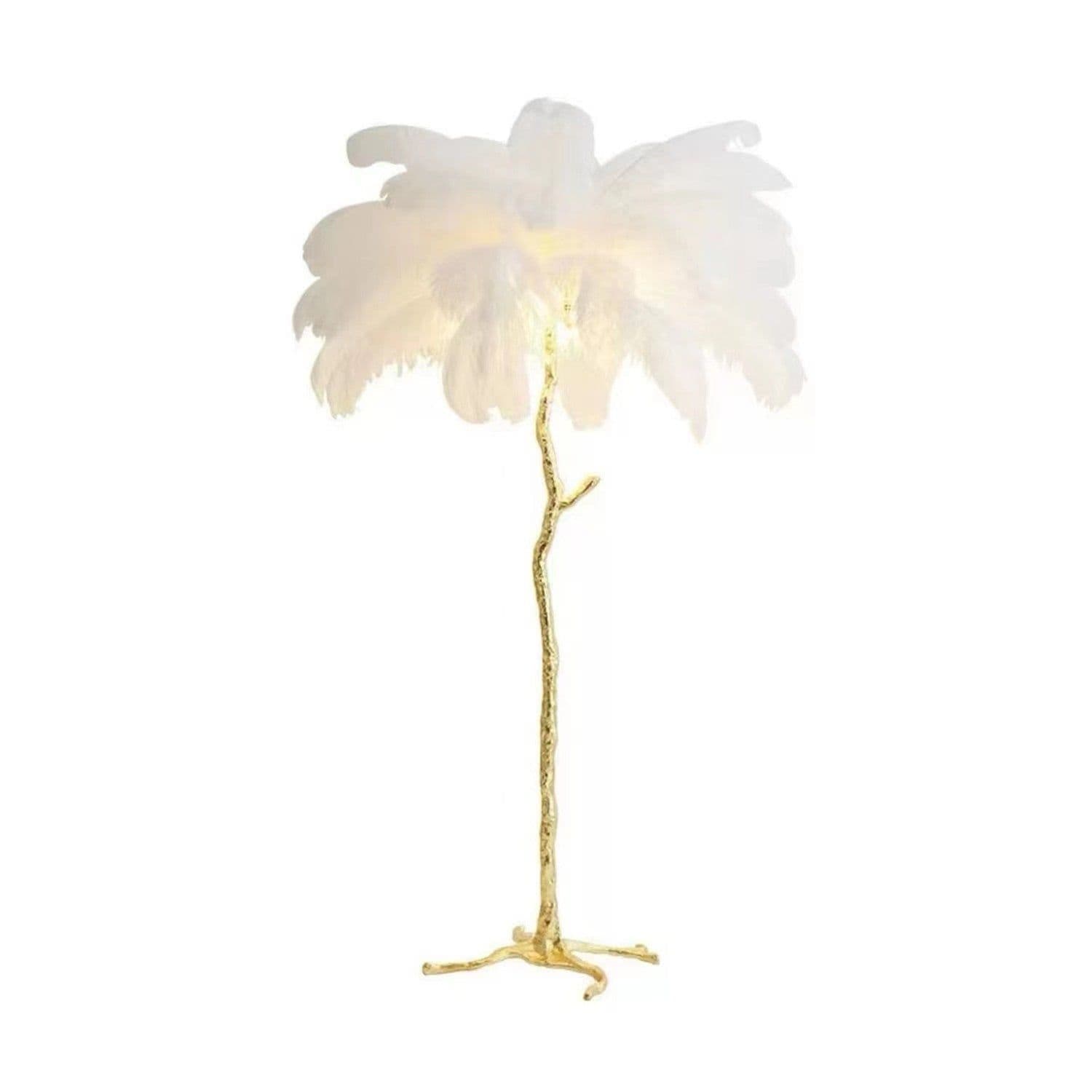 image-Decorative Resin Feather Floor Lamp For Living Room And Bedroom