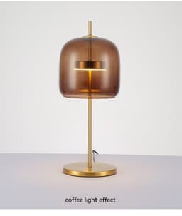 image-Modern Bedside LED Glass Lamp