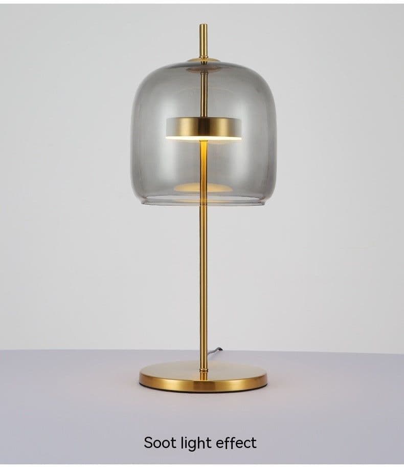 image-Modern Bedside LED Glass Lamp