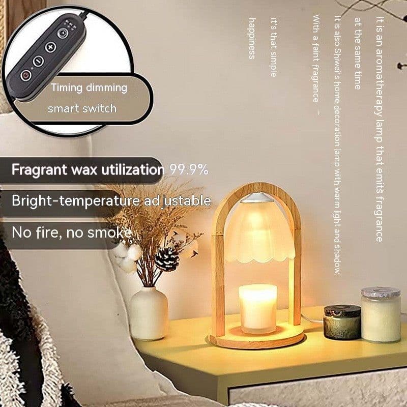image-Fragrance Lamp New Chinese Melting Candle Lamp Bedroom Adjustable Light Melting Wax Lamp