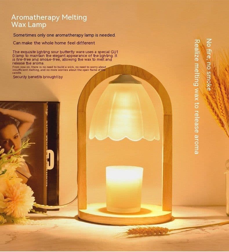 image-Fragrance Lamp New Chinese Melting Candle Lamp Bedroom Adjustable Light Melting Wax Lamp