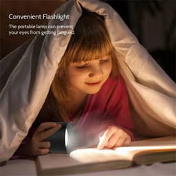 image-Magnetic Touchable LED USB Rechargeable Table Lamp 360 Rotate Cordless Remote Control Desk Lights Home Bedroom Wall Night Lamp