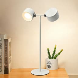 image-Magnetic Touchable LED USB Rechargeable Table Lamp 360 Rotate Cordless Remote Control Desk Lights Home Bedroom Wall Night Lamp