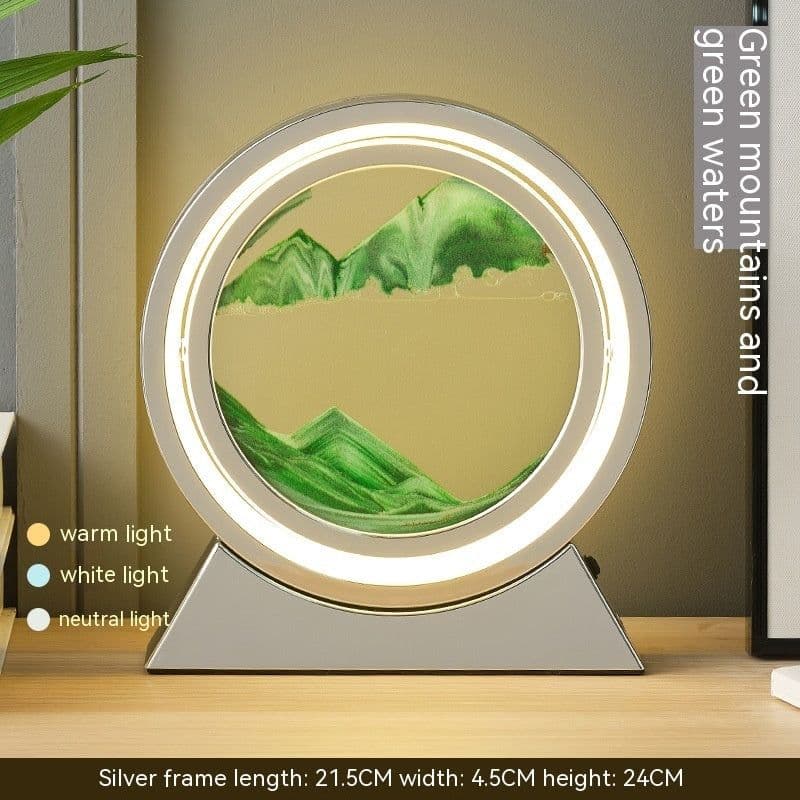image-Quicksand Painting Hourglass Decoration Small Night Lamp Atmosphere Gift