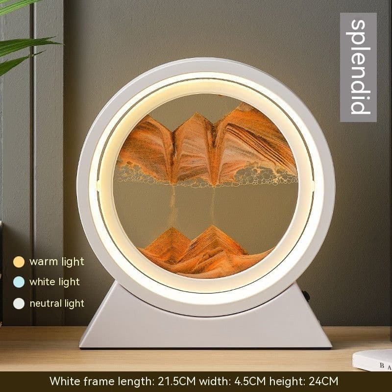 image-Quicksand Painting Hourglass Decoration Small Night Lamp Atmosphere Gift