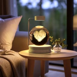 image-Crystal Ball Cosmic Dinosaur Indoor Night Light USB Power Warm Bedside Light Birthday Gift Night Lamp