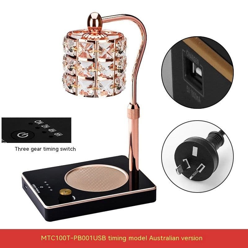 image-Korean-style Aromatherapy Wax Melting Lamp Adjustable Up And Down
