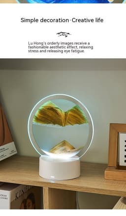 image-Creative Gift Quicksand Lamp Decorative Lamp