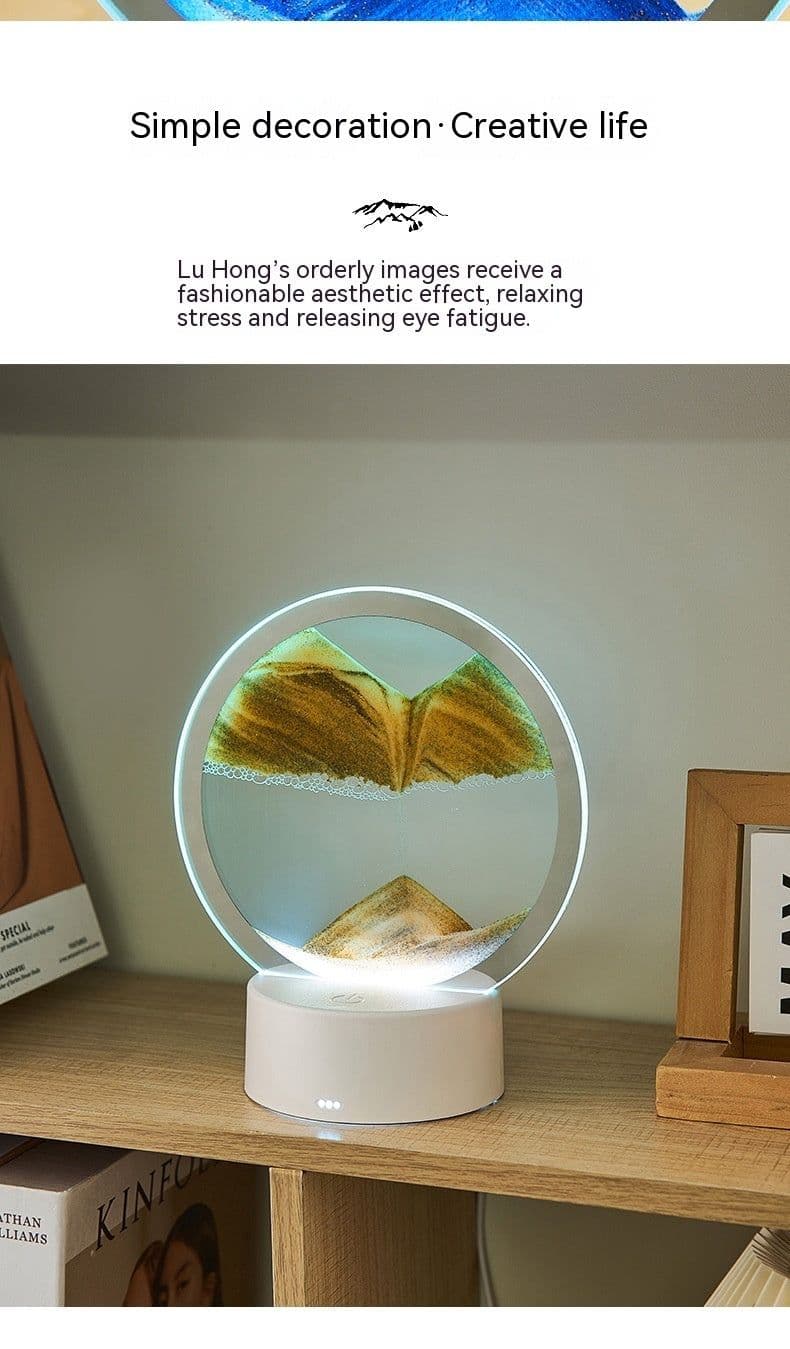 image-Creative Gift Quicksand Lamp Decorative Lamp