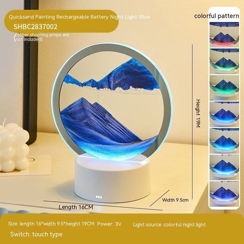 image-Creative Gift Quicksand Lamp Decorative Lamp
